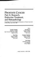 Cover of: Prostate cancer: Proceedings of the Second International Symposium on Prostate Cancer, held in Paris, France, June 16-18, 1986 (Progress in clinical and biological research)