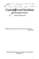 Cover of: Capitalism and Socialism: A Theological Inquiry