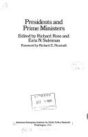 Cover of: Presidents and prime ministers by edited by Richard Rose and Ezra N. Suleiman ; foreword by Richard E. Neustadt.