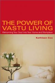 Cover of: The power of vastu living by Kathleen Cox