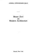 Cover of: Bruno Zevi on modern architecture