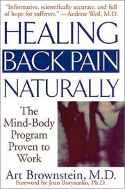 Cover of: Healing Back Pain Naturally