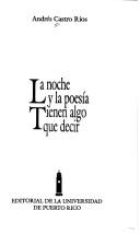 Cover of: La noche y la poesía tienen algo que decir