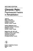 Chronic pain by Eldon Tunks, Anthony Bellissimo, R. Roy, Ranjan Roy