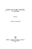 Cover of: Ethics and public history: an anthology