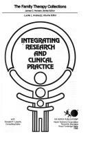 Cover of: Integrating research and clinical practice by Lucille L. Andreozzi, volume editor, with Ronald F. Levant, consulting editor.