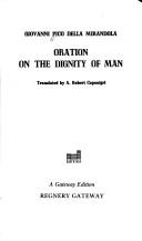 Cover of: Oration on the Dignity of Man