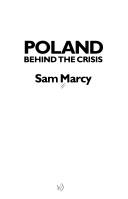Cover of: Poland: behind the crisis