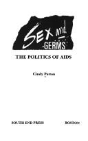 Cover of: Sex and Germs by Cindy Patton