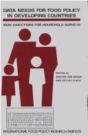 Cover of: Data  needs for food policy in developing countries: new directions for household surveys