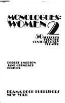 Cover of: Monologues: Women 2  by Robert Emerson