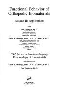 Cover of: Functional behavior of orthopedic biomaterials
