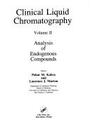 Cover of: Clinical Liquid Chromatography: Analysis of Exogenous Compounds