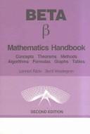Beta [beta] mathematics handbook by Lennart Råde, Lennart Rade, Bertil Westergren