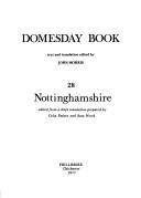 Cover of: Nottinghamshire (Domesday Books (Phillimore))