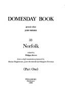 Cover of: Norfolk (Domesday Books (Phillimore))