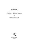Cover of: Aristide by David Nicolson