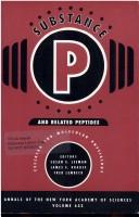 Substance P and related peptides by Susan E. Leeman, James E. Krause, Fred Lembeck, James Edward Krause