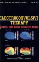 Cover of: Electroconvulsive therapy: clinical and basic research issues