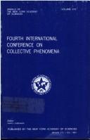 Cover of: International Conference on Collective Phenomena, Fourth: Proceedings, Col 373 (Annals of the New York Academy of Sciences)