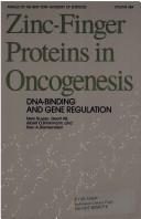 Cover of: Zinc-Finger Proteins in Oncogenesis by Sluyser, M., Geert Ab, Albert O. Brinkmann, Geert Ab, Albert O. Brinkmann