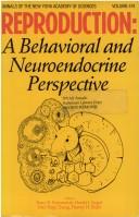 Cover of: Reproduction: a behavioral and neuroendocrine perspective