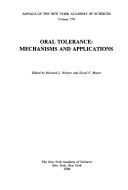 Cover of: Oral tolerance by edited by Howard L. Weiner and Lloyd F. Mayer.