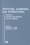 Cover of: Conative and affective process analysis