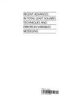Cover of: Recent advances in total least squares techniques and errors-in-variables modeling | 