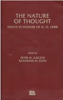 Cover of: The Nature of thought: essays in honor of D. O. Hebb