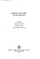 Cover of: Public history: an introduction