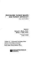 Cover of: Psychiatric Patient Rights and Patient Advocacy by Bernard Bloom, Shirley Asher