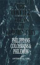 Cover of: Philippians, Colossians, and Philemon (College Press Niv Commentary) (College Press Niv Commentary) (College Press Niv Commentary)