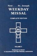 Cover of: St. Joseph Weekday Missal, Complete Edition, Vol. 2: Pentecost to Advent: In Accordance with New Weekday Lectionaries