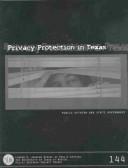 Cover of: Privacy protection in Texas: public opinion and state government