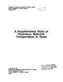 Cover of: Siting of Hazardous Waste Disposal Facilities in Texas: A Report (Lyndon B. Johnson School of Public Affairs policy research project report)