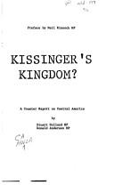 Kissinger's kingdom? by Stuart Holland, Donald Anderson