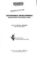 Cover of: Sustainable development by Antonio Magalhaes