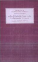 Cover of: Medieval Cambridge: essays on the pre-Reformation University