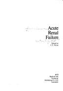 Cover of: Acute renal failure