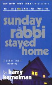 Cover of: Sunday the Rabbi Stayed Home (Rabbi Small Mysteries (Ibooks))
