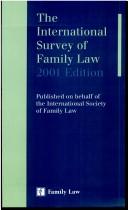 Cover of: The International Survey of Family Law by Andrew Bainham