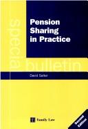 Cover of: Pension Sharing in Practice: A Family Law Special Bulletin