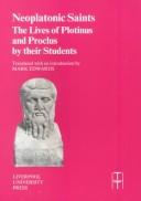 Cover of: Neoplatonic Saints: The Lives of Plotinus and Proclus by their Students (Liverpool University Press - Translated Texts for Historians)