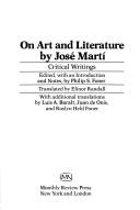 Cover of: On Art and Literature by José Martí, José Martí