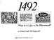 Cover of: 1492