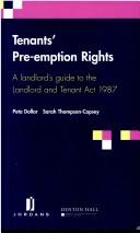 Front cover of Tenants' Pre-Emption Rights by Peta Dollar