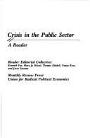 Cover of: Crisis in the public sector by Kenneth Fox