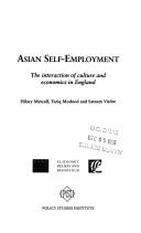 Cover of: Asian self-employment: the interaction of culture and economics in England