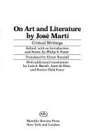Cover of: On art and literature: critical writings